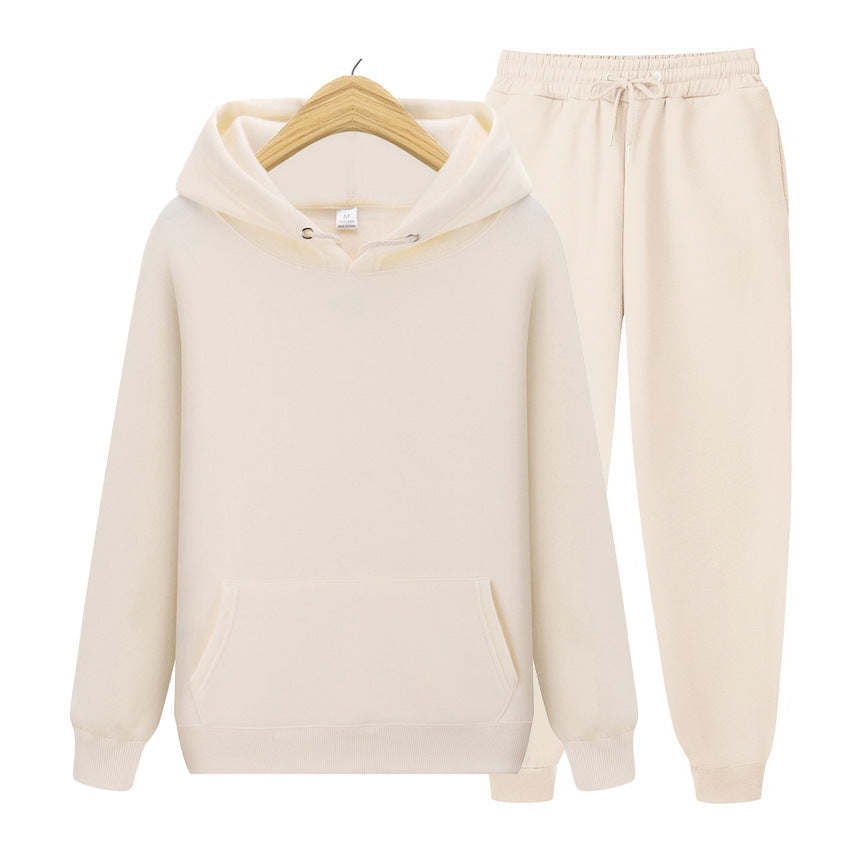 Dames Joggingbroek Set met Capuchon en Zak → Dames Joggingset Capuchonbroek met Zijzakken