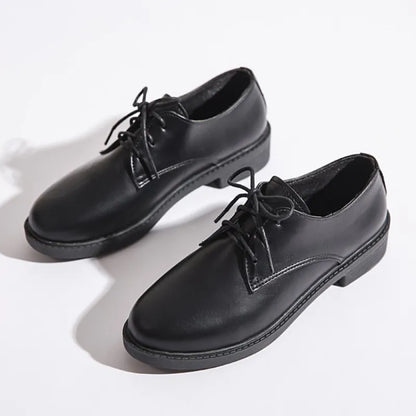 Vrouwelijke Oxford Schoenen Retro Stijl Elsie → Retro Oxford Schoenen voor Vrouwen Elegant