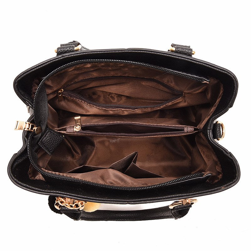 Dames Handtas met Schouderband Luxe Leer Trendy