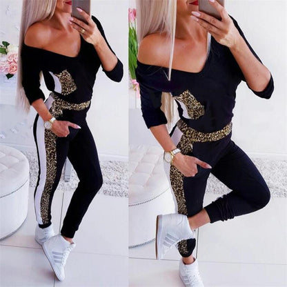 Dames Jumpsuit Luipaardprint V-hals Jurk