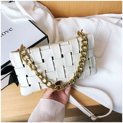 Dames Schoudertas met Gouden Ketting Trendy Larosa