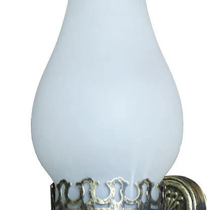 Wandlamp Petroleumstijl Glas Brons Metaal 42cm Hal Woonkamer Slaapkamer Retro Vintage Olielamp Look E26 Sfeerlamp