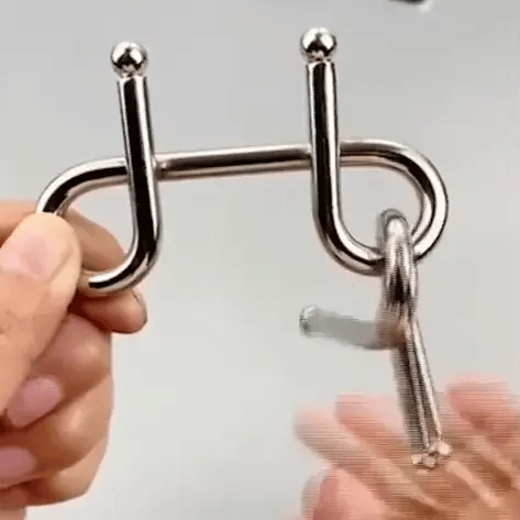 Metalen Hersenbrekers Puzzelset – Denkuitdaging Geschenkset voor Logisch Redeneren