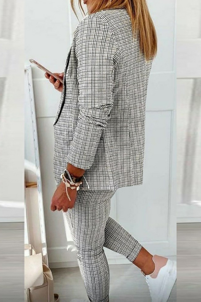 Dames Patchwork Set - Casual Tweedelige Outfit Stijlvol en Comfortabel