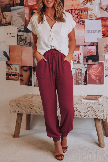 Dames Harembroek Elastisch Comfortabele Zomermode