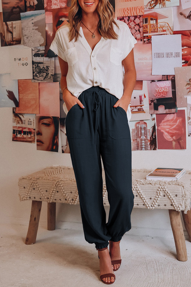 Dames Harembroek Elastisch Comfortabele Zomermode