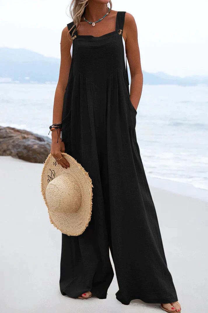 Zomer Jumpsuit Vierkante Halslijn Casual Dameskleding