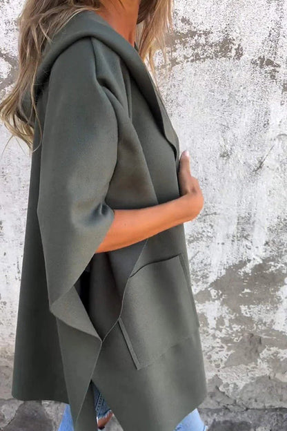Oversized Cape Jas voor Dames Losvallend en Stijlvol