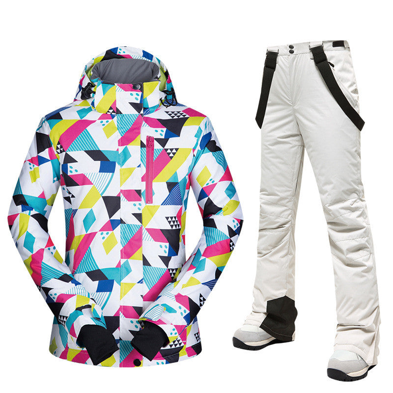 Dames Ski Pak Waterdicht 2-Delig Modern Design