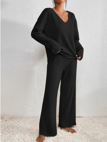 Gebreide Set V-hals Elegant Comfortabel