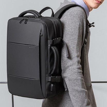 Business Casual Rugzak Zwart Blauw Groen Grijs Roze | Veelzijdige Dagrugtas voor Werk Reizen Laptop School | Premium Waterdichte Polyester Reis Backpack 15 inch Laptopvak | Ergonomische Gewatteerde Schouderbanden