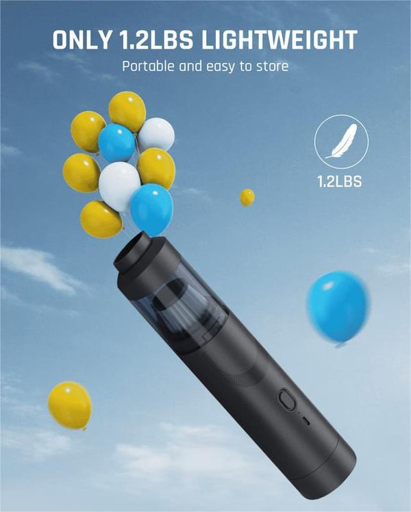 Draadloze Auto Stofzuiger Met 13000Pa Zuigkracht 30AW Borstelloze Motor USB C Snelladen HEPA Filter Compact Handstofzuiger Voor Auto Interieur