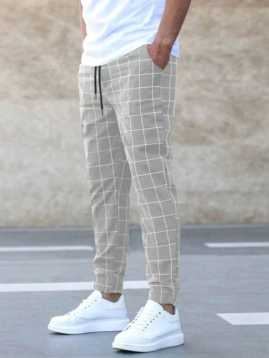 Geruite Chino Broek voor Heren Casual Stijl - StudioMarella