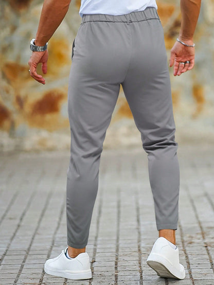 Mannen Chino Joggers Slim Fit Stijlvolle Broek