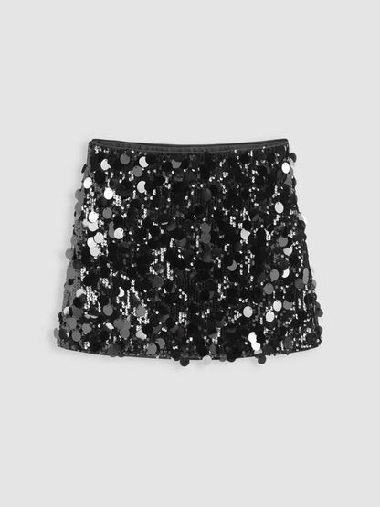 Korte Mini Rok Glamour Jurk Model