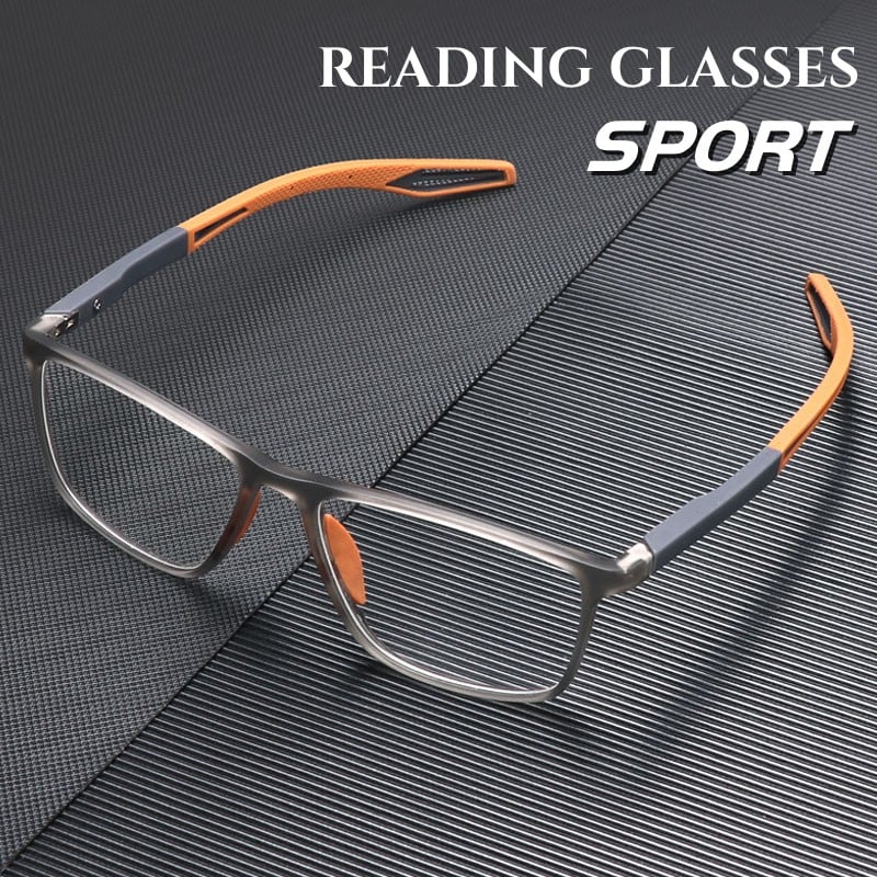 Sportieve Ultralight Anti-Blauw Licht Progressieve Leesbril Titanium Montuur