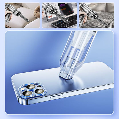 Draadloze Handstofzuiger Auto 120W Oplaadbaar met Blaas- en Zuigfunctie Compact Lichtgewicht 4 Opzetstukken Nat Droog Wasbaar Filter USB