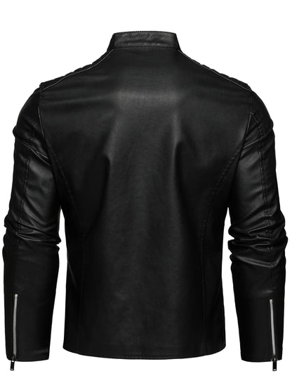 Leren Jas Met Rits Elegant Design