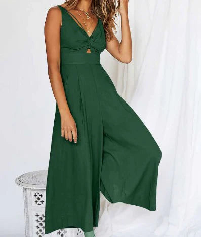 Elegante V-hals Jumpsuit voor Dames - StudioMarella