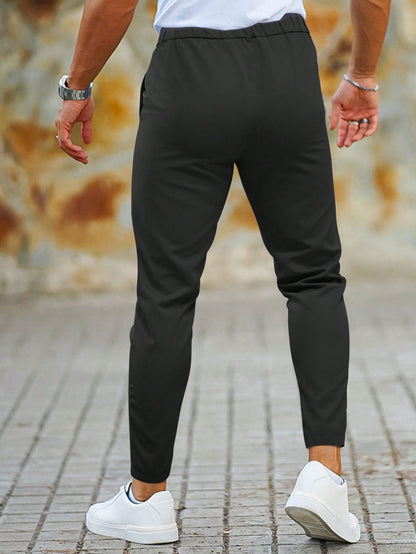 Mannen Chino Joggers Slim Fit Stijlvolle Broek