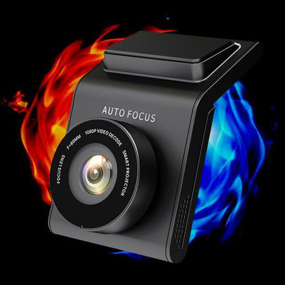 HD Dashcam met Bewegingsdetectie en Nachtzicht 1080P voor Auto | Compacte Camera met Zelfklevende Montage
