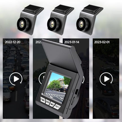 HD Dashcam met Bewegingsdetectie en Nachtzicht 1080P voor Auto | Compacte Camera met Zelfklevende Montage