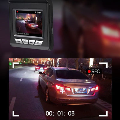 HD Dashcam met Bewegingsdetectie en Nachtzicht 1080P voor Auto | Compacte Camera met Zelfklevende Montage