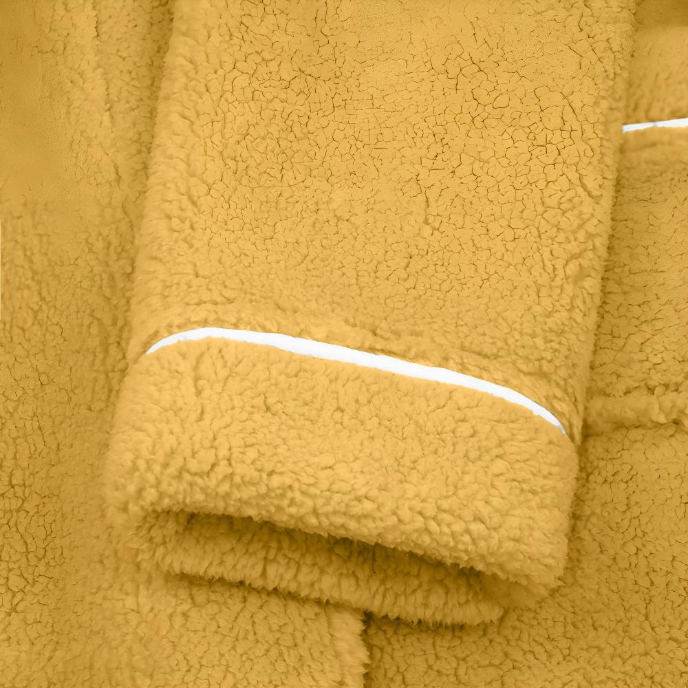Sherpa Coral Fleece Badjas met Shawlkraag Unisex Loungewear Comfortabel Huis Huispak Zachte Fleece Ochtendjas