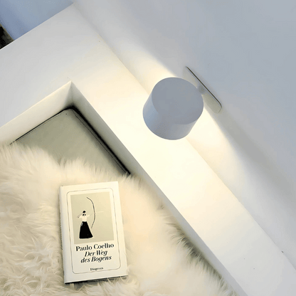 LED Wandlamp Draadloos met Accu en 360° Draaifunctie | Compact Design voor Woonkamer, Slaapkamer, Leeshoek, Hal | Instelbare Kleurtemperatuur Warmwit Neutraalwit Koudwit | Oplaadbare Verlichting 2000mAh