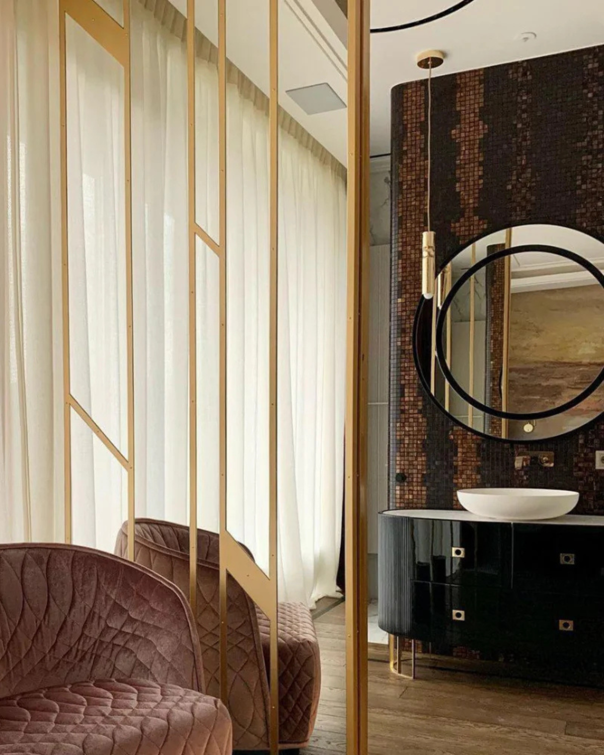 Sculptuurlamp Hanglamp met Vloeiende Vormen Zwart Goud Zilver 1-3-5 Lichtpunten Modern Design Eetkamer Woonkamer Slaapkamer Verlichting
