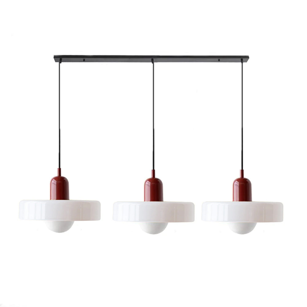 Luccon Triple Hanglamp Glas G9 Retro Kleuren Eettafel Woonkamer Design Verlichting Meerlamp