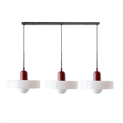 Luccon Triple Hanglamp Glas G9 Retro Kleuren Eettafel Woonkamer Design Verlichting Meerlamp
