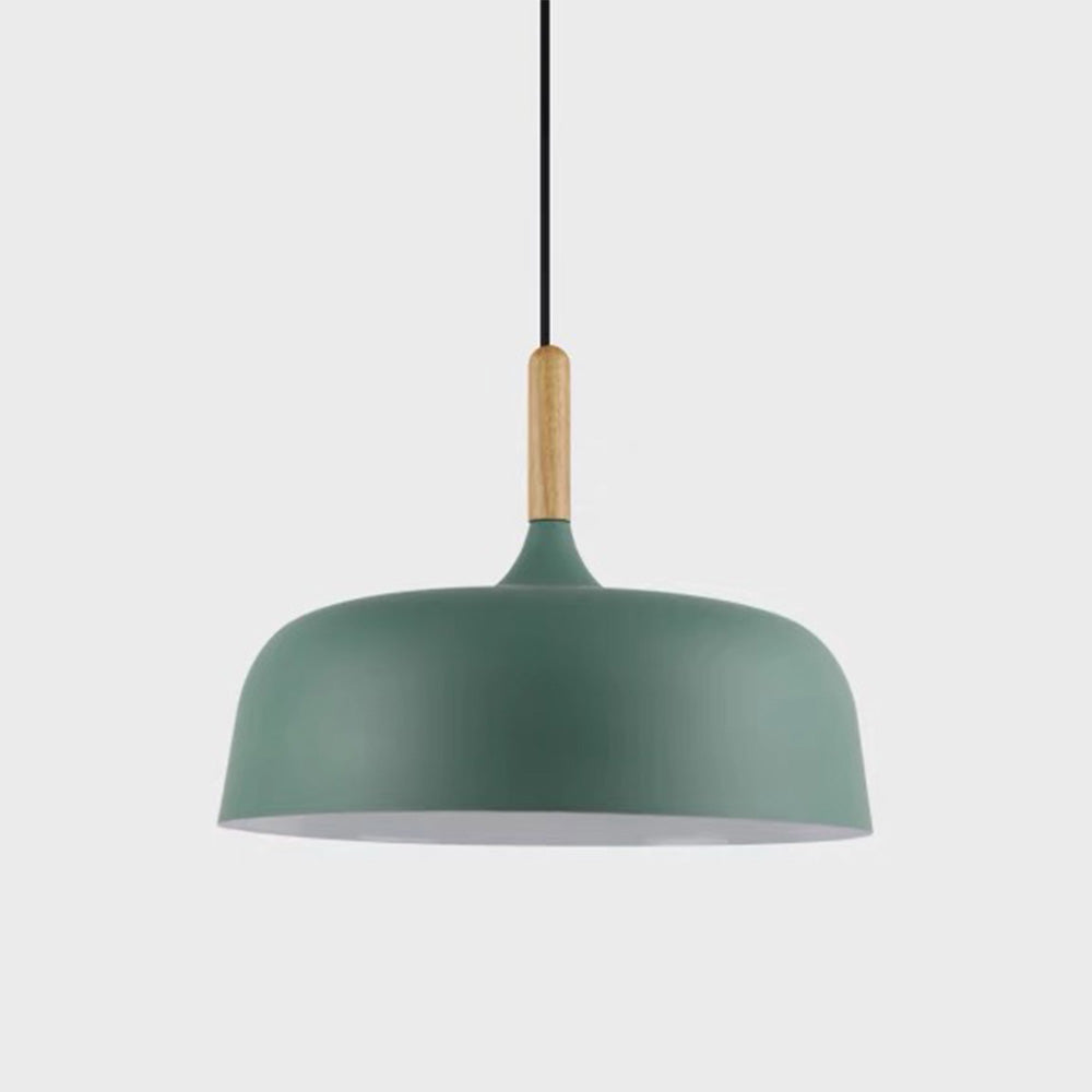Hanglamp Aluminium Hout E27 Japandi Zwart Eettafel Woonkamer Minimalistisch Scandinavisch Design Verlichting