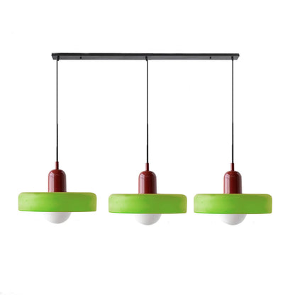 Luccon Triple Hanglamp Glas G9 Retro Kleuren Eettafel Woonkamer Design Verlichting Meerlamp