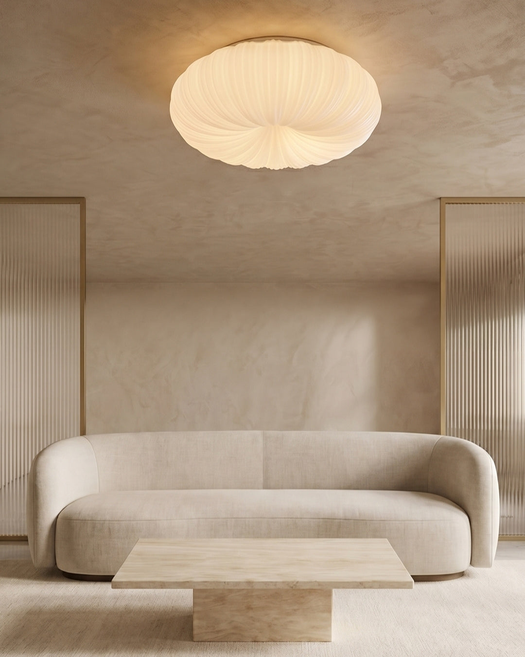 Plafondlamp Iris Scandinavisch Dimbaar Metaal & Acryl met Afstandsbediening voor Moderne Woonruimtes Slaapkamer Eetkamer Sfeerverlichting