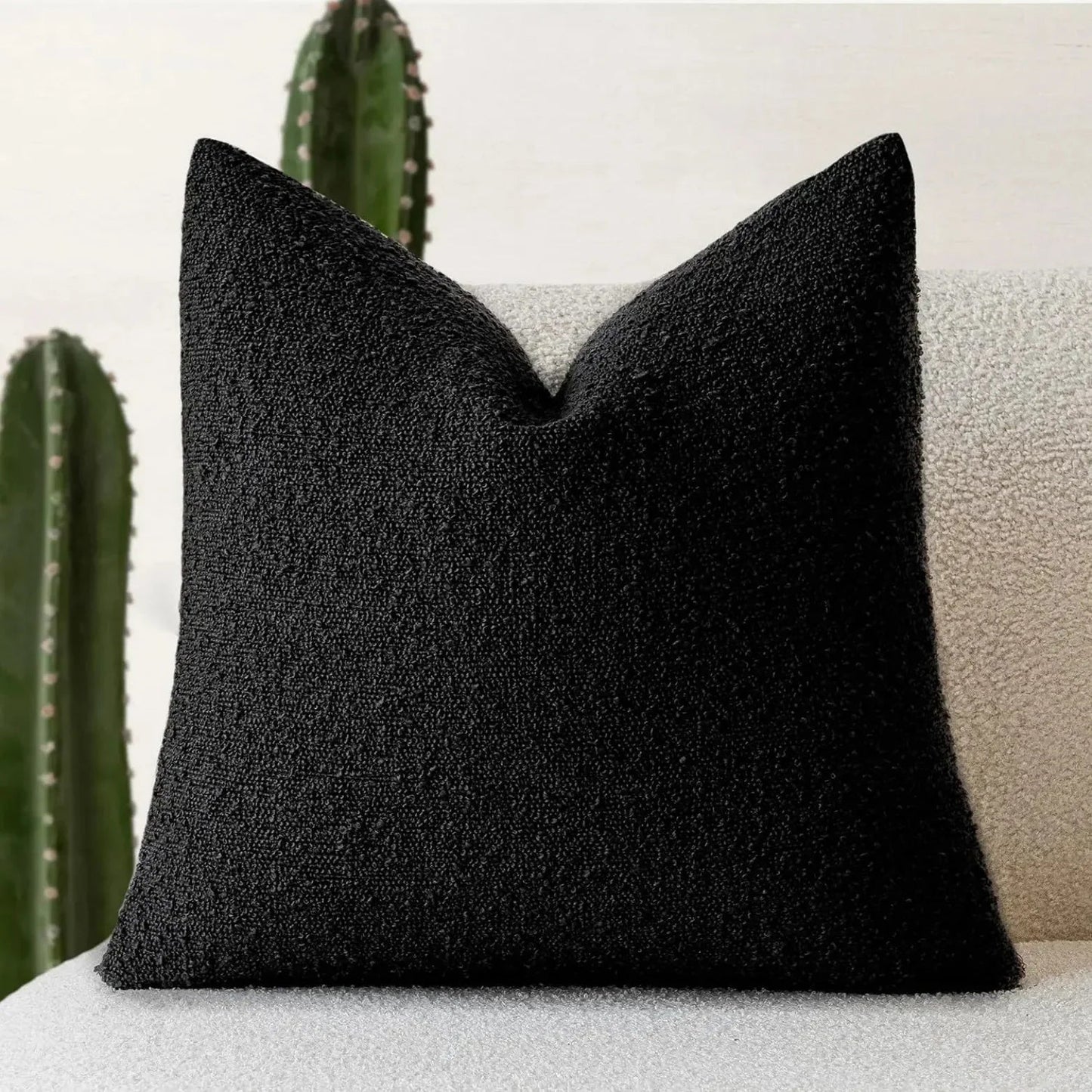 Kussenhoes Bouclé Luxe 45x45 Zacht Minimalistisch Design