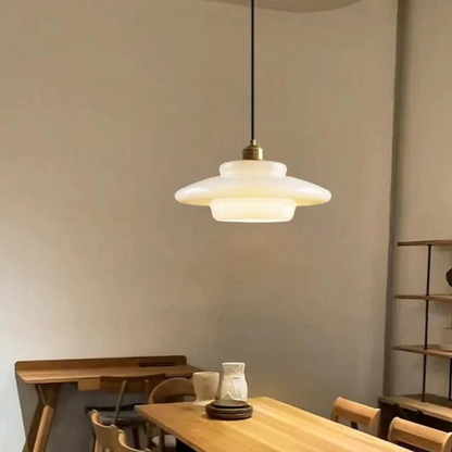 Hanglamp Glas E27 Goud Rond Woonkamer Eettafel Keuken Organisch Design Sfeerverlichting Modern Interieur
