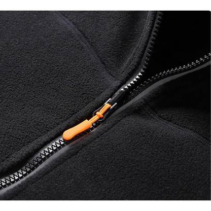 Fleece Vest Warm met Lange Mouwen en Ritszakken