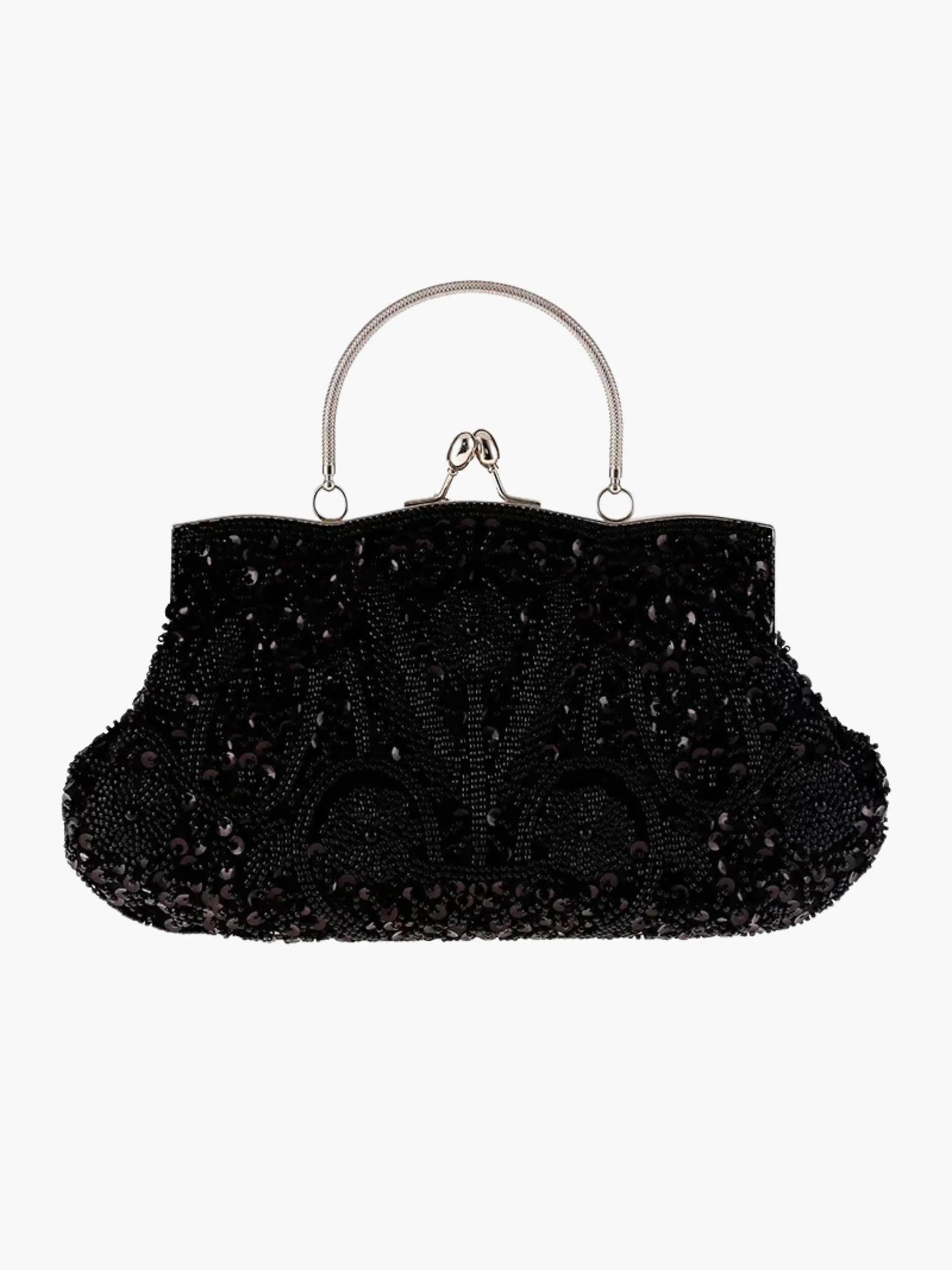 Vintage Handtas Geborduurd Leer Stijlvol