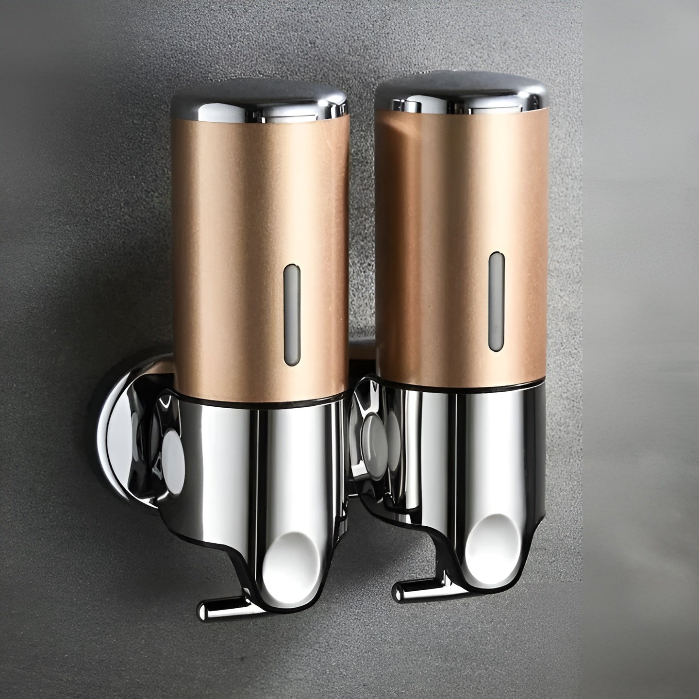 Wandzeepdispenser 500ml Wandmontage RVS Chroom Badkamer Keuken Enkel Dubbel Drievoudig Vloeibare Zeep