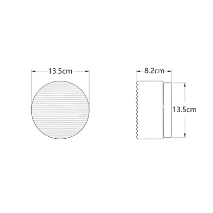 Ambrelo Wandlamp LED 13,5×8 cm Amber Slaapkamer Wandverlichting Modern Minimalistisch Scandinavisch Warm Licht Hal Woonkamer