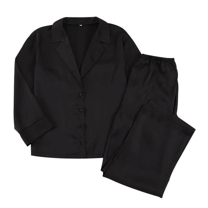 Dames Pyjama Set Satijn Zacht Luxe Slaapkleding