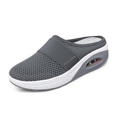 Orthopedische Pantoffels met Luchtkussen Ergonomische Instapschoenen Diabetesvoeten Ademend Mesh Extra Zacht Voetondersteuning Antislip Zool Dames Heren Indoor Outdoor Comfortschoenen