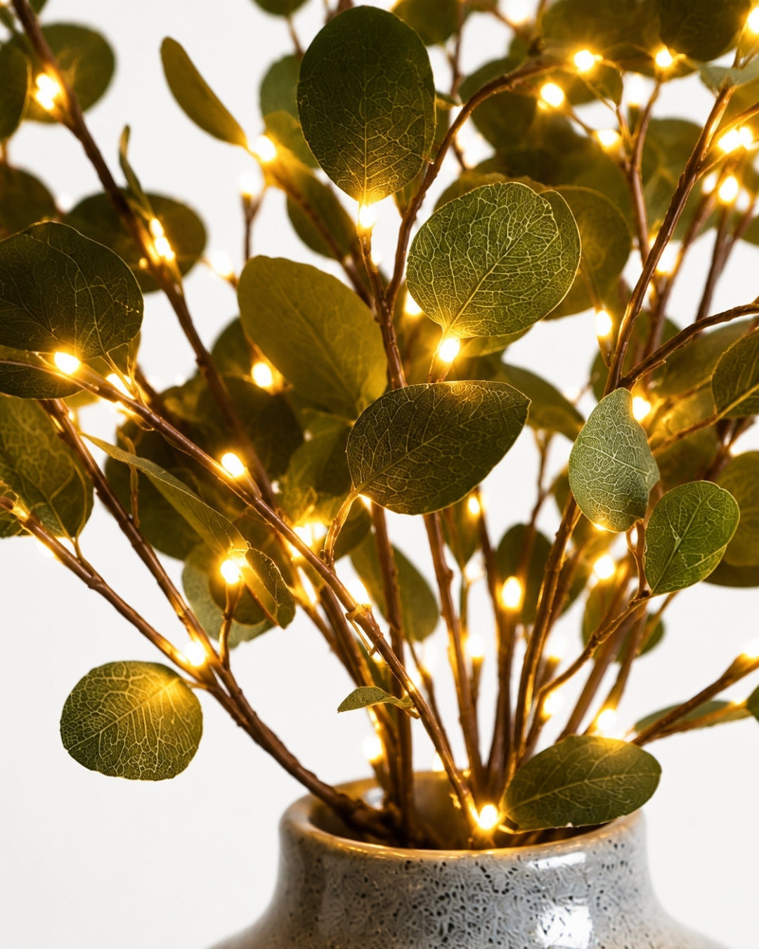 Decoratieve LED Verlichtingstak met Natuurlijke Bloesemvorm 70cm – Flexibele Sfeerverlichting voor Vazen en Schoorsteenmantels