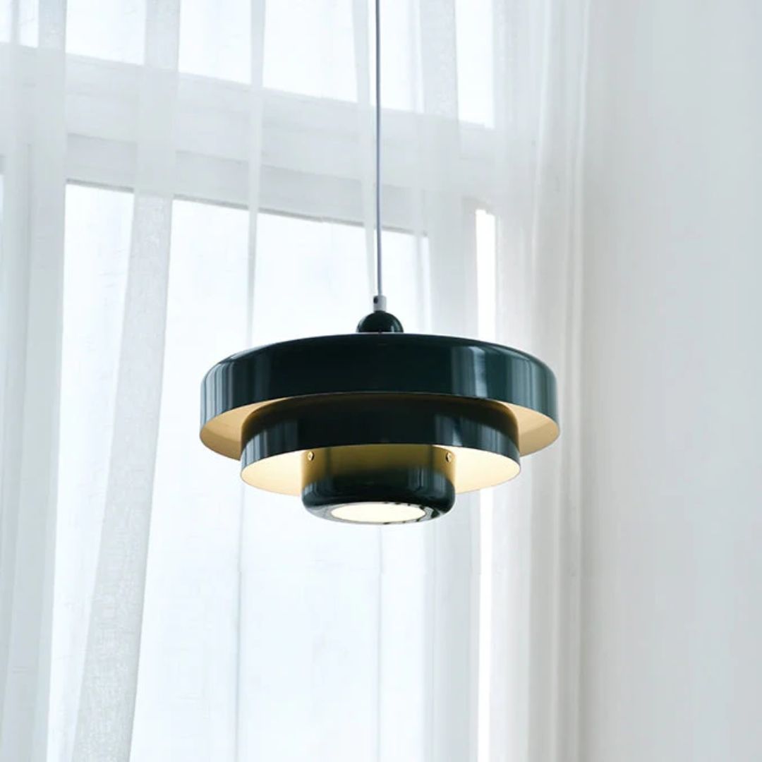 Hanglamp Metaal Gelaagd Ø35cm Oranje E27 Eettafel Woonkamer Retro Design Verlichting Industrieel Modern