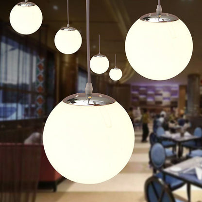Hanglamp Glas Bol E27 Wit Eettafel Keuken Woonkamer Moderne Verlichting Ronde Hanglamp Minimalistisch Interieur