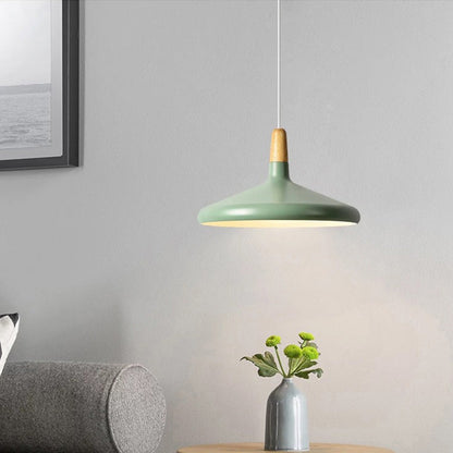 Hanglamp Scandinavisch Aluminium Hout Wit E27 Eettafel Woonkamer Minimalistisch Design Verlichting Keukeneiland