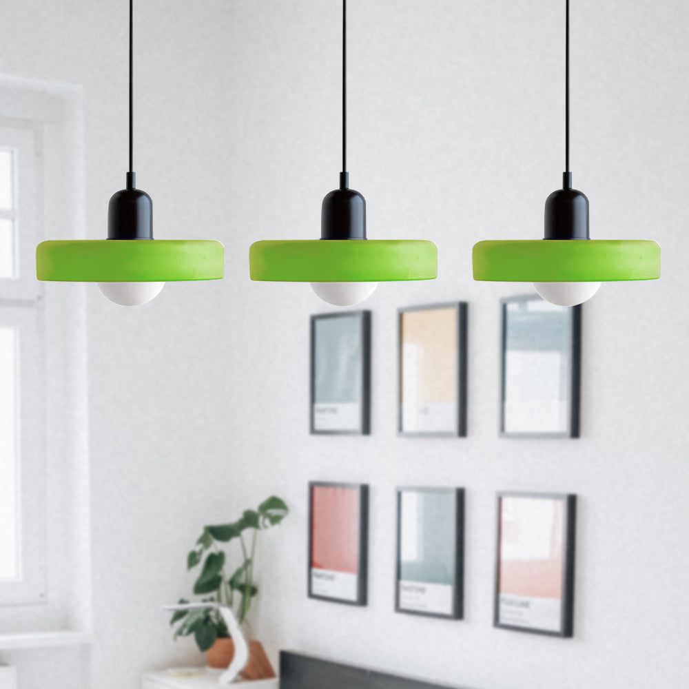 Luccon Triple Hanglamp Glas G9 Retro Kleuren Eettafel Woonkamer Design Verlichting Meerlamp