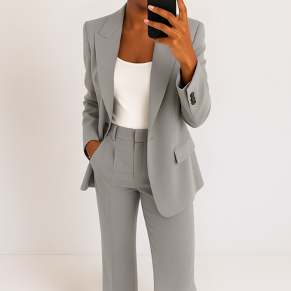 Dames Blazer Broek Set Tweedelig Kostuum