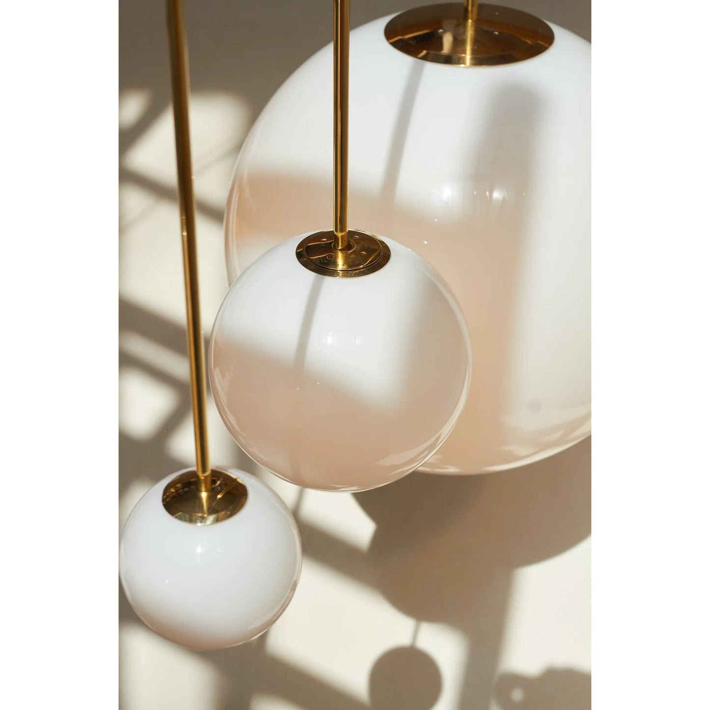Hanglamp Messing Melkglas Plafond Minimalistisch Modern Scandinavisch Hal Eettafel Nachtkastje